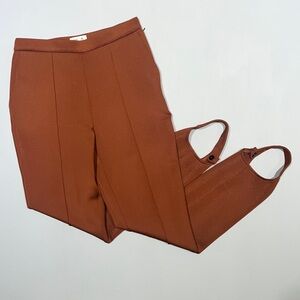 Baum Und Pferdgarten Cinnamon Brown Stirrup Pants size S front pockets